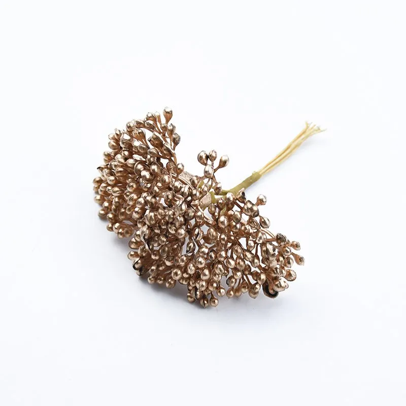 

6 шт. пластиковые искусственные растения брошь для скрапбукинга свадебные декоративные цветы венки Diy Подарочная коробка Рождественские украшения для дома