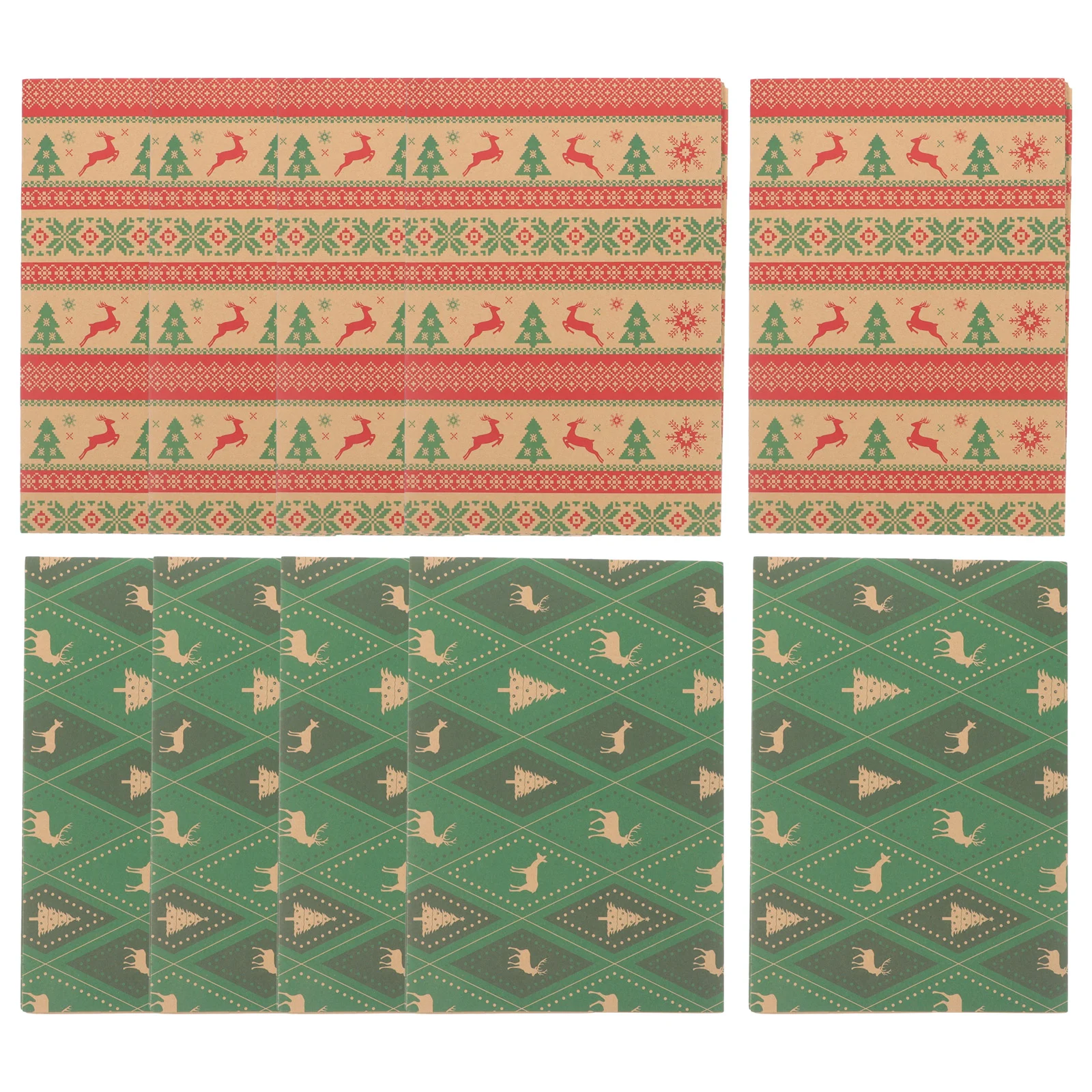 

10pcs Christmas Wrapping Paper Xmas Christmas Gift Packing Paper Present Wrapping Paper Wrapping Paper for Gift