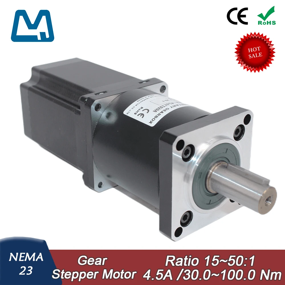 57 Шаговый двигатель длина корпуса 77 мм 4 5 А 2 Нм соотношение планетарной коробки