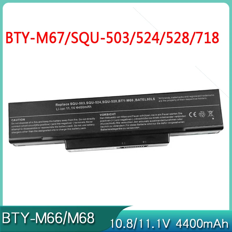 НОВЫЙ BTY-M66 M67 M68 SQU-524 528 718 Аккумулятор для ноутбука MSI GX610 GX620X GX677 GX623X GX630 GX640X GX675 GX720