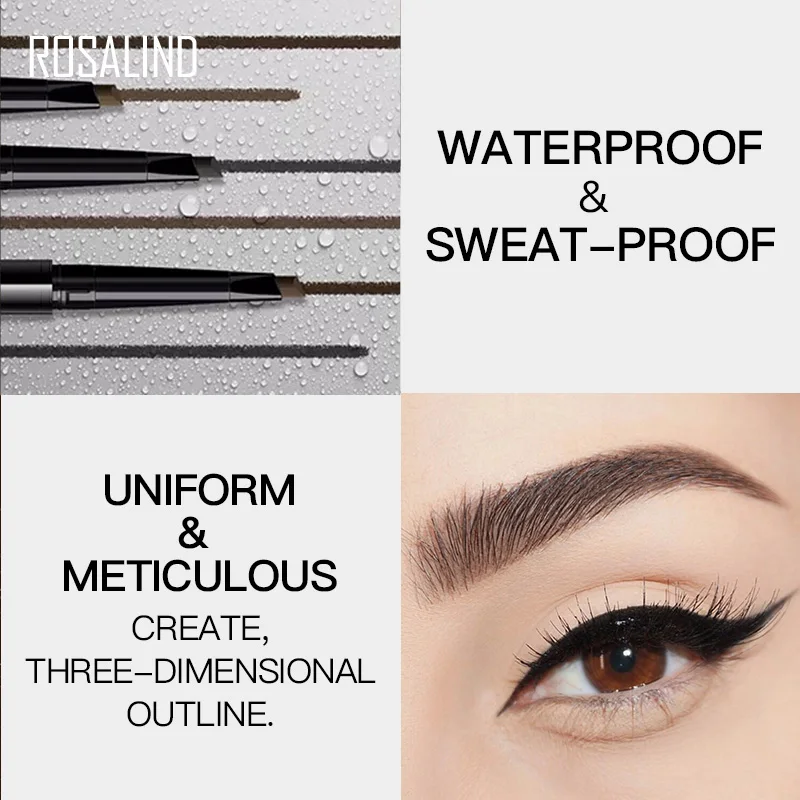 Тени для бровей карандаш красящий маркер двухсторонний татуаж тонкий скетч