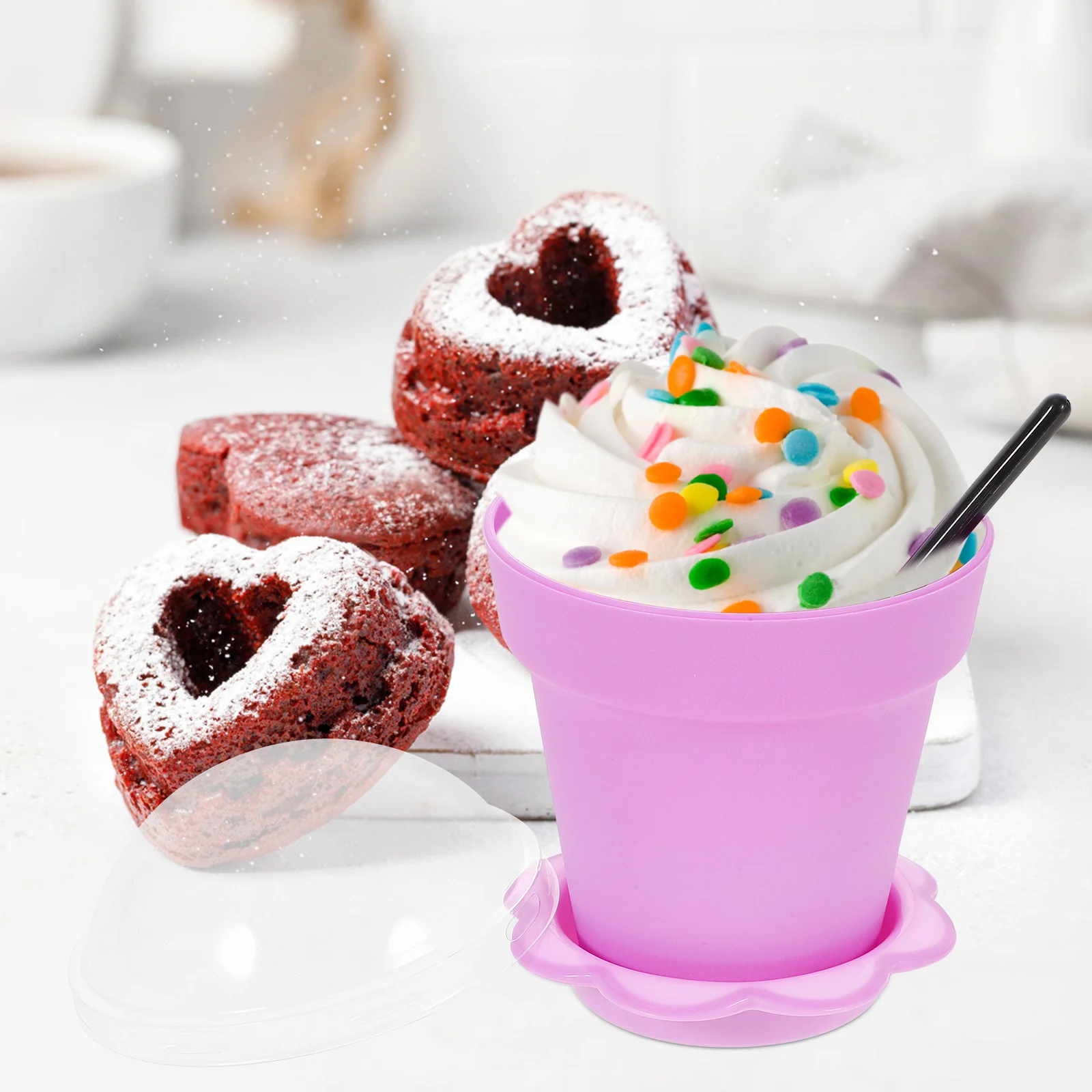 

Planter Cake Cups Fruit Holders Sundae Nursery Pots Home Supplies Flower Ice Cream Bowls