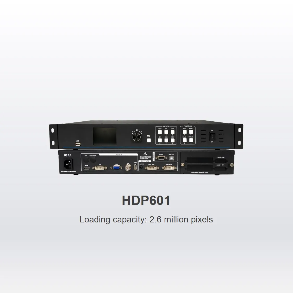 Huidu HDP601 LED Video Processor Max Can Install 2 pcs Synchronous Sending Card
