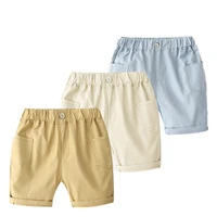 2022 summer 2 3 4 5 6 7 8 9 10 years eurpean preppy school style cotton sports solid color handsome kids baby boy pirate shorts