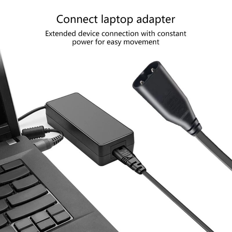 Кабель-удлинитель IEC 320 C7–C8 с кнопкой переключения для цифровых камер