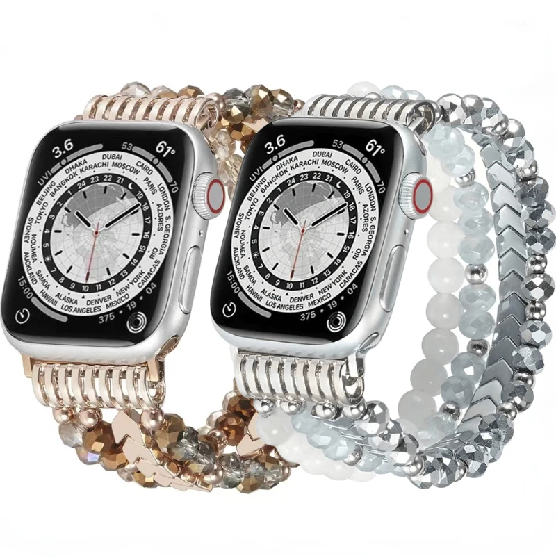 

Jewelry bracelet strap For Apple watch Ultra 8 7 6 5 4 3 SE Exquisite Women's Wristband For iwatch 49mm 45mm 41mm 44mm 40mm 42mm