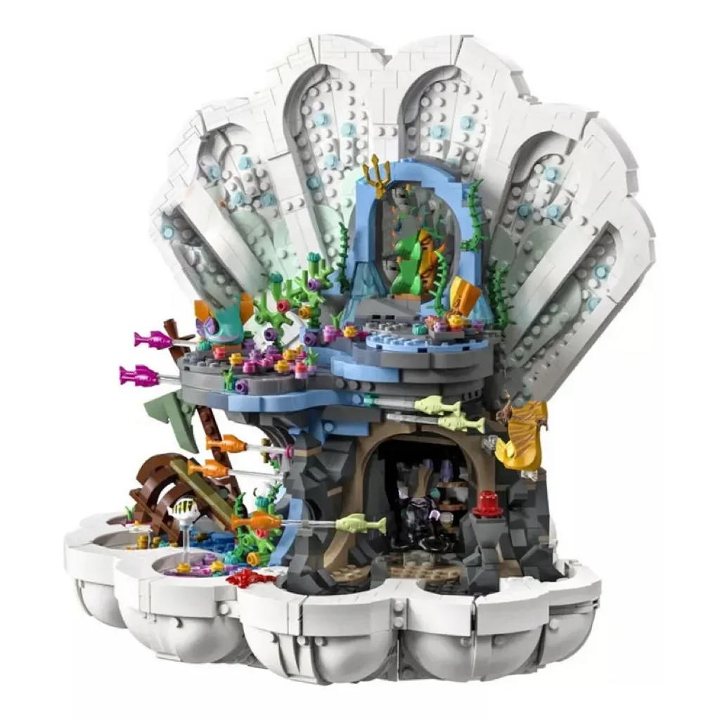 

2023 NEW 43225 Mermaid Royal Clamshell Building Blocks Undersea Princess Palace Castle Toys For Girls Kids Friends Birthday Gift