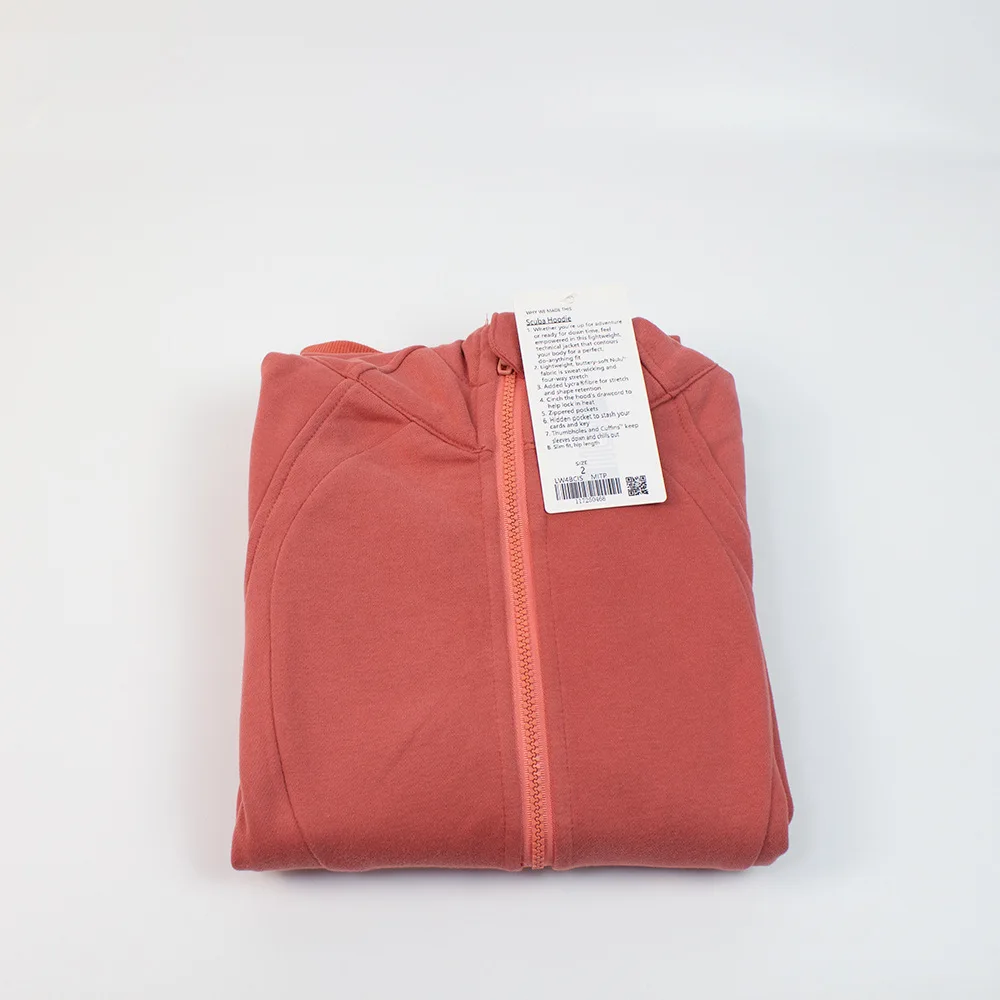 Luluwomen Fall/Winter New yoga wear outerwear Women's sports full zip hoodie fitness run long sleeve top grab fleece hoodie