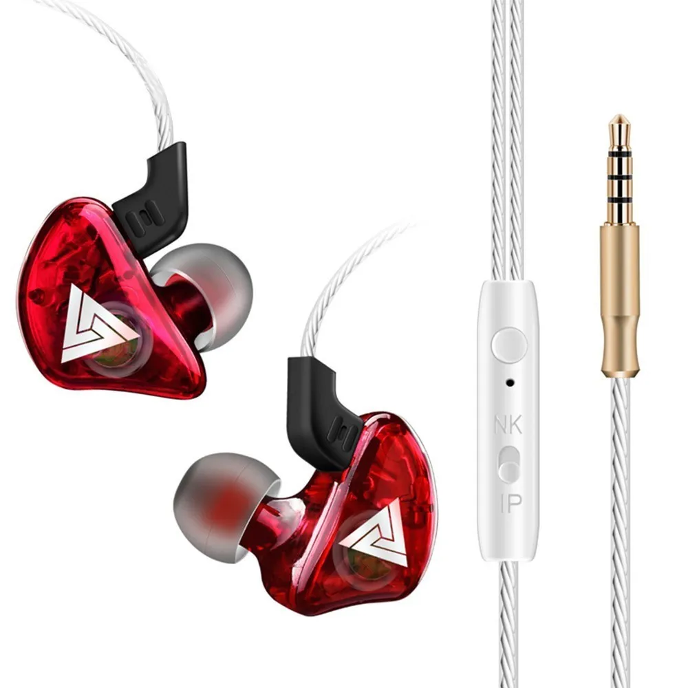 

QKZ CK5 Sport Earphone With Microphone Noise Cancelling Oblique Angle Design 3.5mm In Ear Wired Earbud Earphone For Smartphones