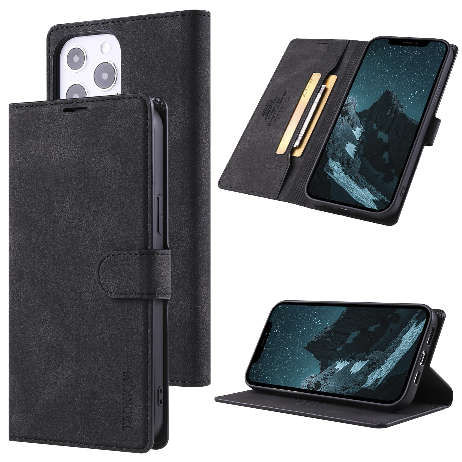 

10Pcs/Leather Retro Wallet Card Slot Coque For iPhone 13 2021 Flip Case iPhone 12 Pro Max 11 X Cover Etui For iPhone XS XR Funda