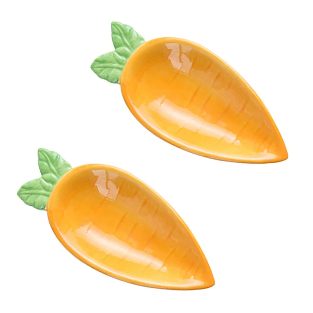 

2 шт., керамические блюда в форме моркови