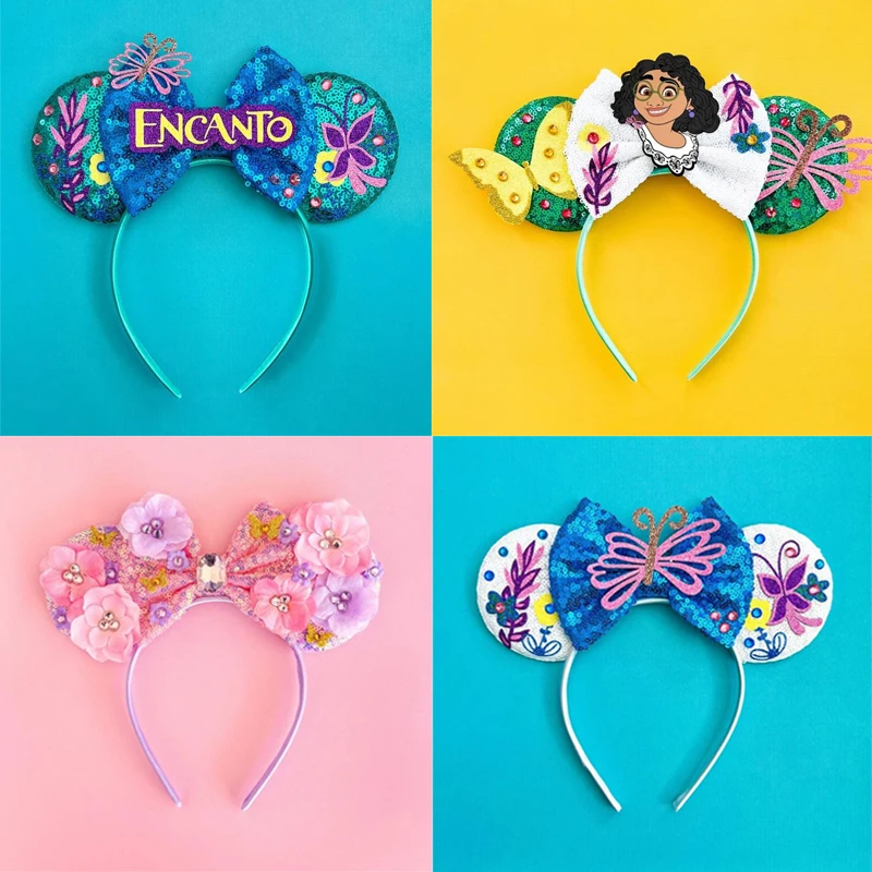 

Encanto Disney Cosplay Headband for Girls Kawaii Stretchy Hair Band Encanto Mirabel Accessories Cosplay Party Headband Gifts New
