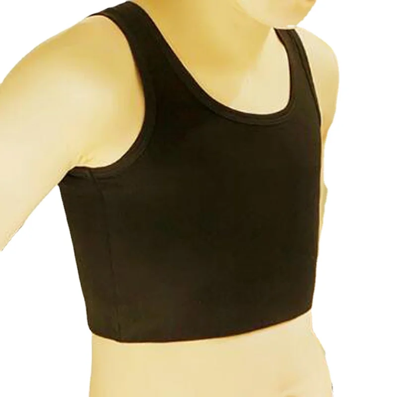 HaleyChan Plus Size Cotton Pullover Chest Binder Without Clips for Womens Tomboy Trans Lesbian Transgender Crop Top Women Corset