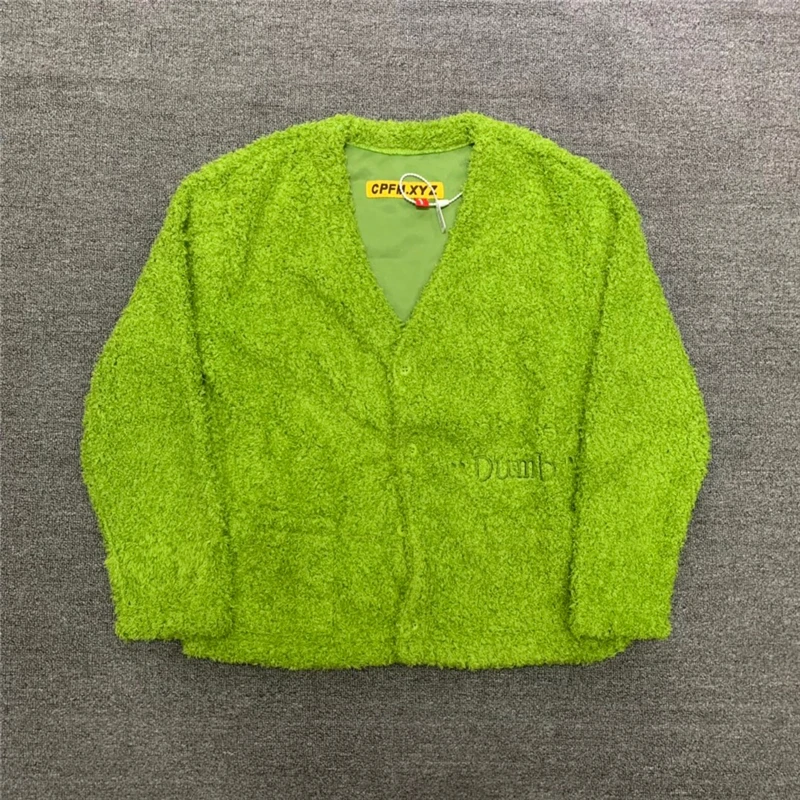 

CPFM.XYZ Cardigan Embroidered Men's And Women's V-Neck Jacket CPFM XYZ Coats