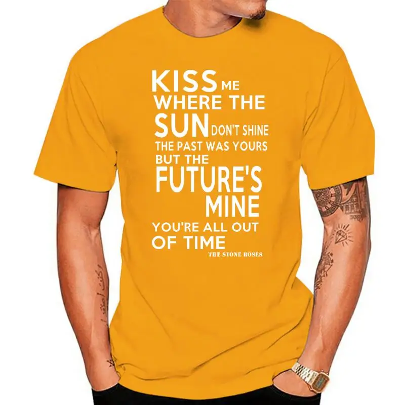 

Мужская футболка с коротким рукавом, с изображением каменных роз и челки