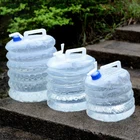 Походный складной мешок, портативный складной мешок для воды с крышкой, пластиковый мешок для воды, оптовая продажа, походный душ