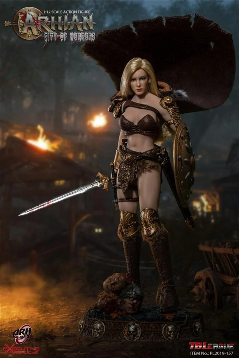 

1/12 TBLeague PL2019-157 Arhian City of Horrors A lonely Warrior with Platform Full Set Moveable Action Figure For Fans Collect