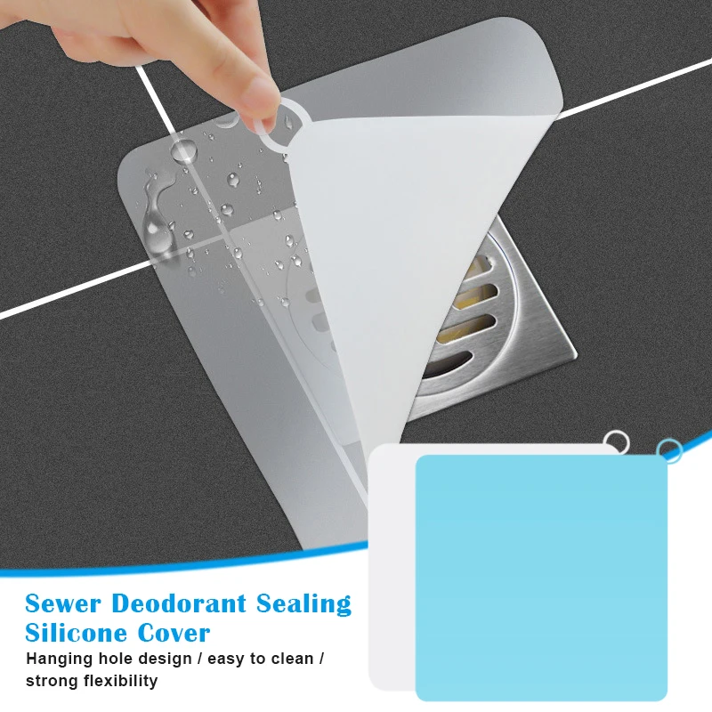 

Sewer Smell Removal Sealing Silicone Cover Anti-smell Drain Sealing Cover Sewer drain 1/2/6pcs durable practical JAN88