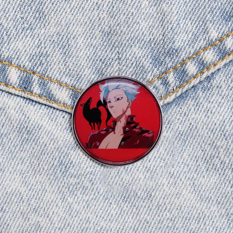 C2964 заколки в виде смертных грехов металлические броши и булавки эмалированная