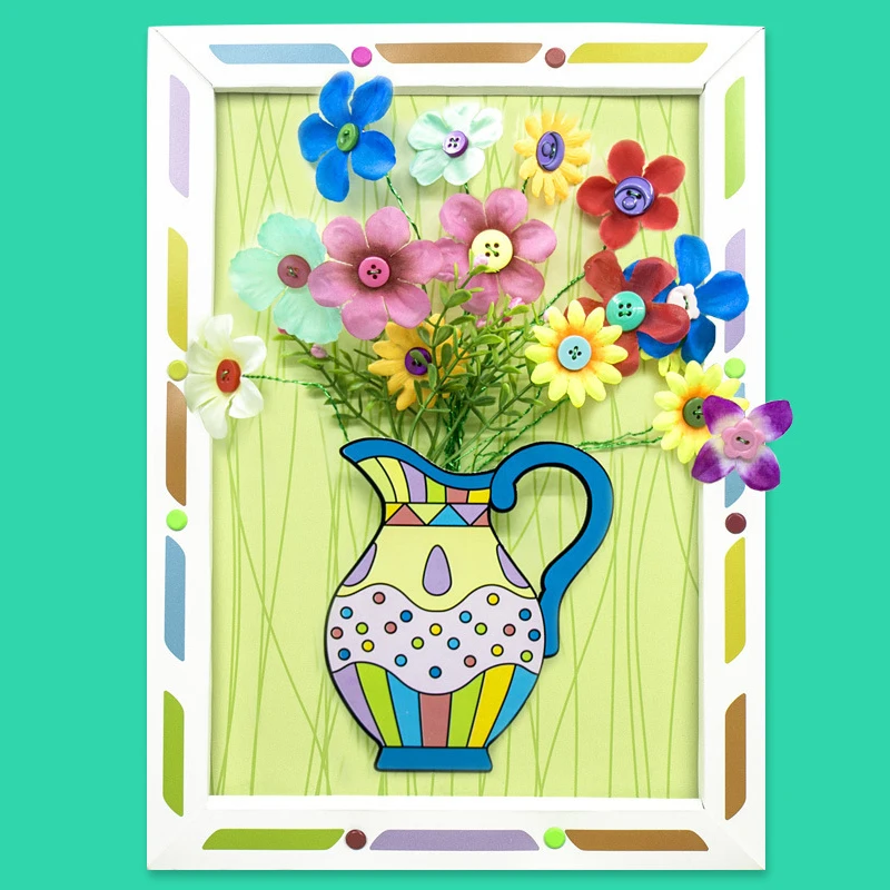 

Набор цветов на пуговицах MOONBIFFY