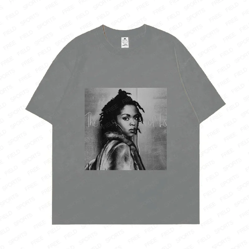 Хлопковая Футболка Унисекс С Коротким Рукавом В Уличном Стиле 90-х Годов