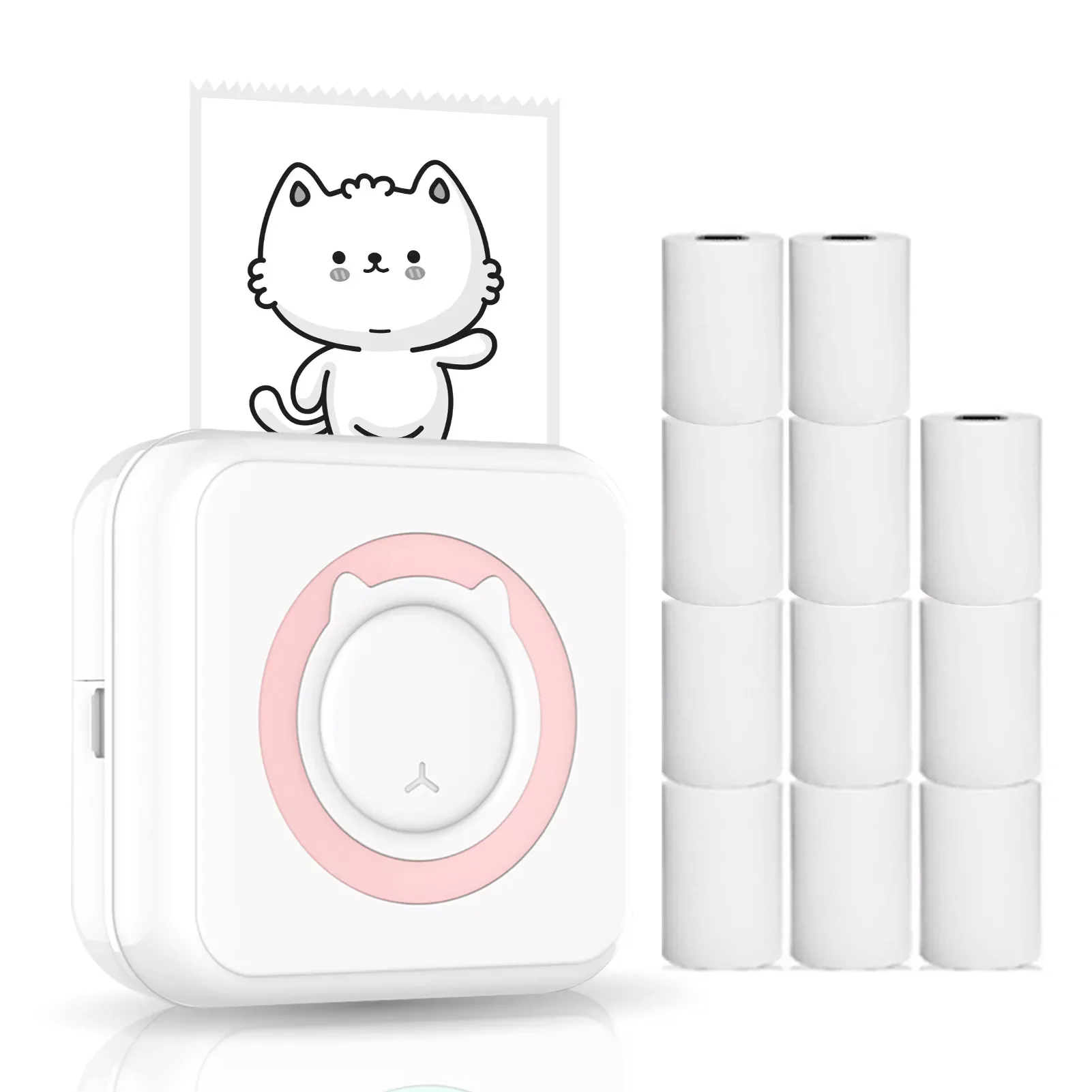 

All-in-one Photo Printer Multifunction Portable Printer Wireless Instant Mini Printer Support BT Connection for Smartphone 57mm