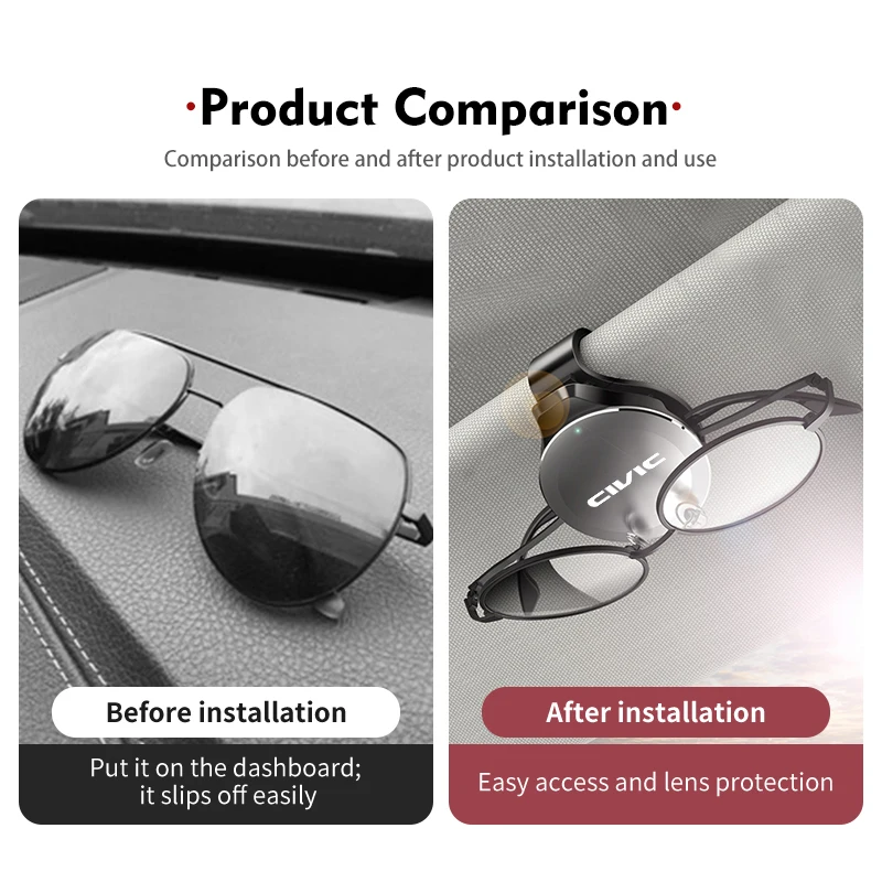Автомобильный зажим для хранения солнцезащитных очков держатель аксессуары Honda