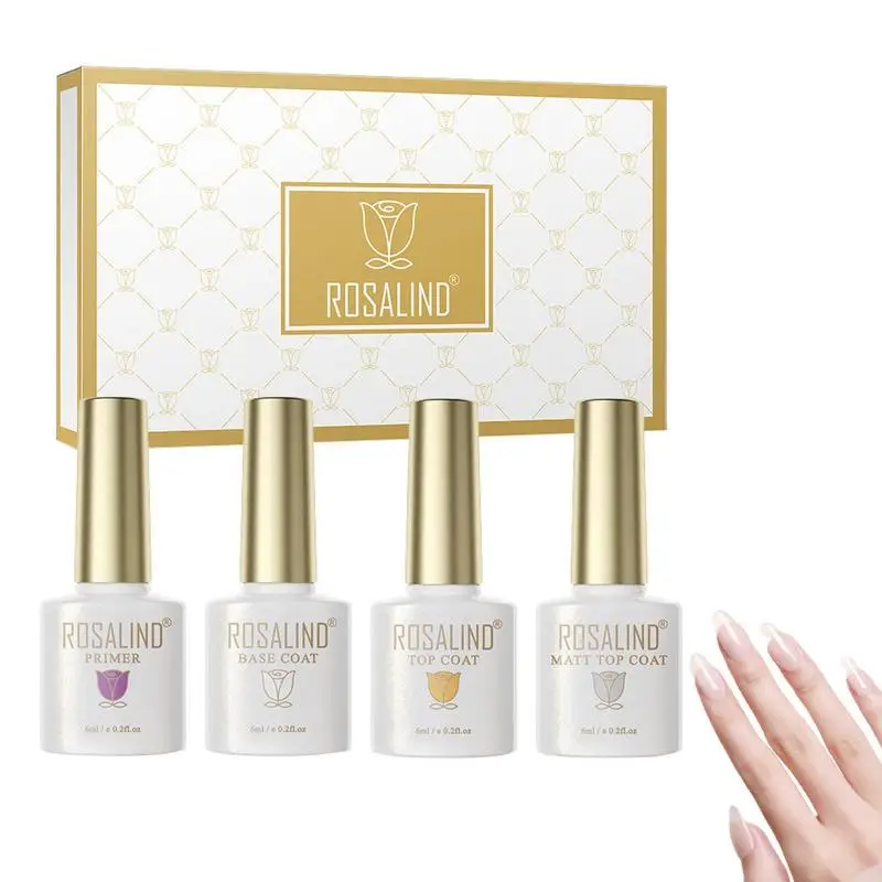 

4 шт., базовое и Базовое покрытие для ногтей, 6 мл