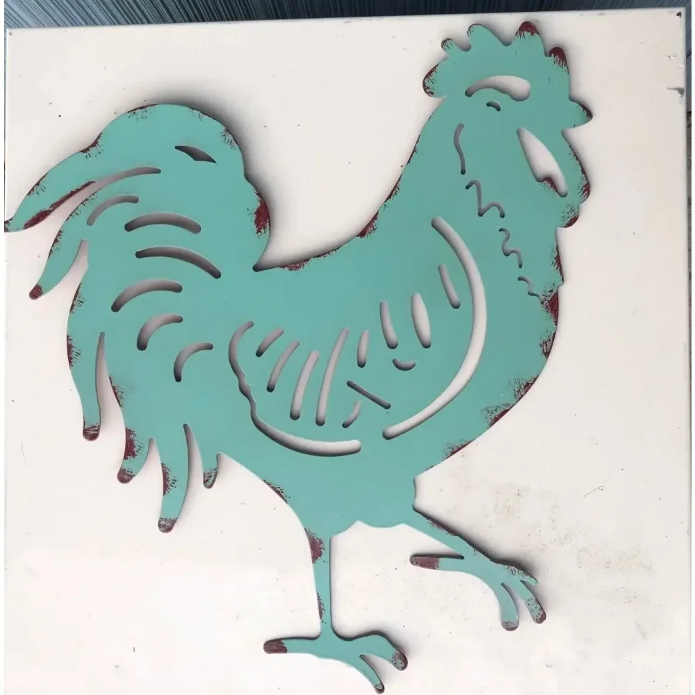 Красный Французский Петух Украшение На Стену Металлический Фермерский Дом Знак