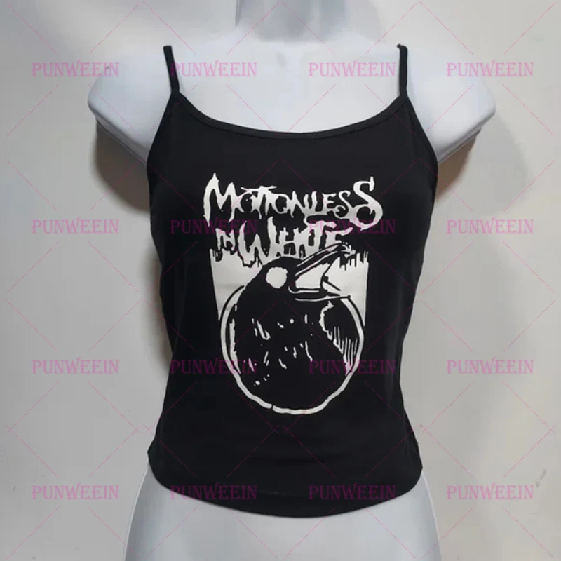 Женская укороченная майка без рукавов в готическом стиле