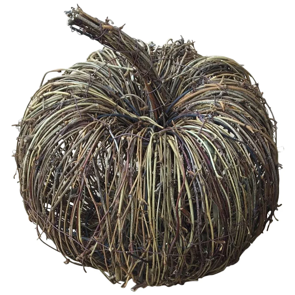 

Pumpkin Rattan Pumpkinsdecor Decorative Lights Adornment Large Decorations Wickergrapevine Farmhouse Harvest Autumn