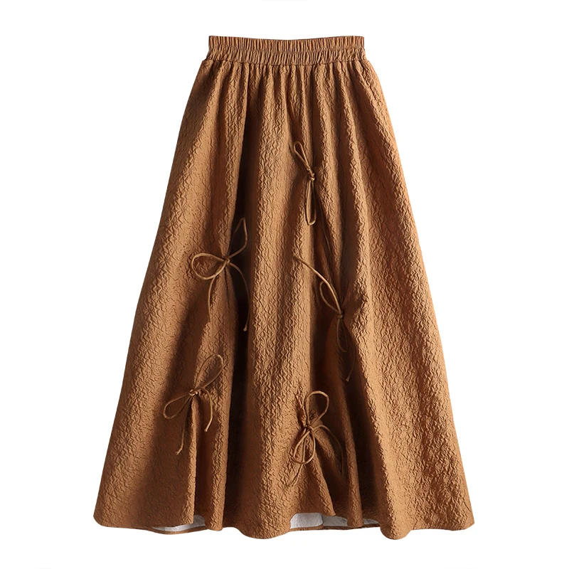KOLLSEEY Brand High Waist A-Lian Skirts Womens Spring Split Side Fashion Long Pleated Skirt With Belt Casual Ladies Skirt enlarge