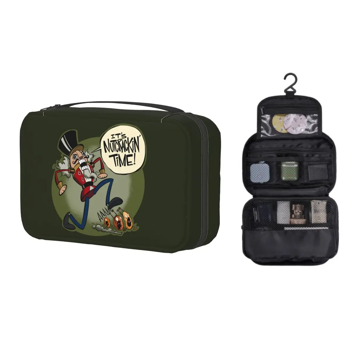 

Kawaii The nut cracker дорожная сумка для туалетных принадлежностей для женщин подвесная Праздничная Рождественская косметичка набор Dopp