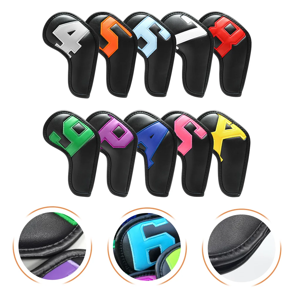

10pcs Professional Club Head Cover Water-proof Golfs Club Head Sleeve Putter Cover