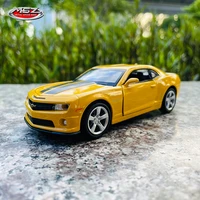 msz 132 2013 chevrolet camaro ss yellow car model kids toy car die casting with sound and light pull back function boy car gift
