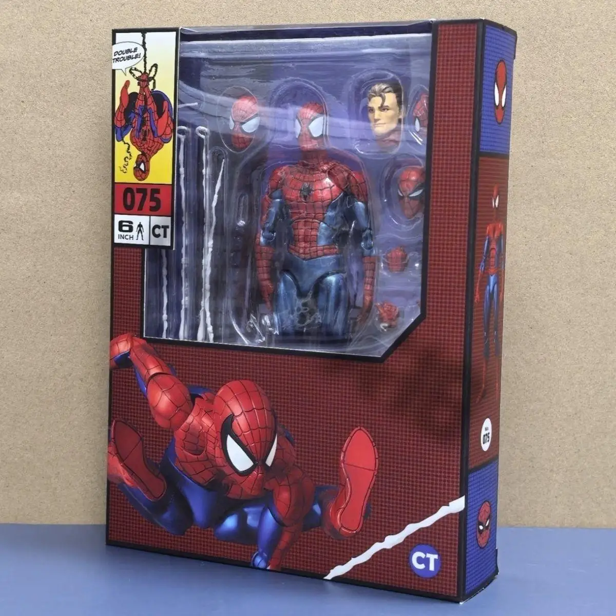 В наличии Ct Toys Mafex 075 Фигурка Человека-паука Аназин Человек-паук Comic Ver Mafex 185 Аниме Фигурка Фигурка Подарки Игрушки (art.: 3920d306d2000) - 3920d306d2000