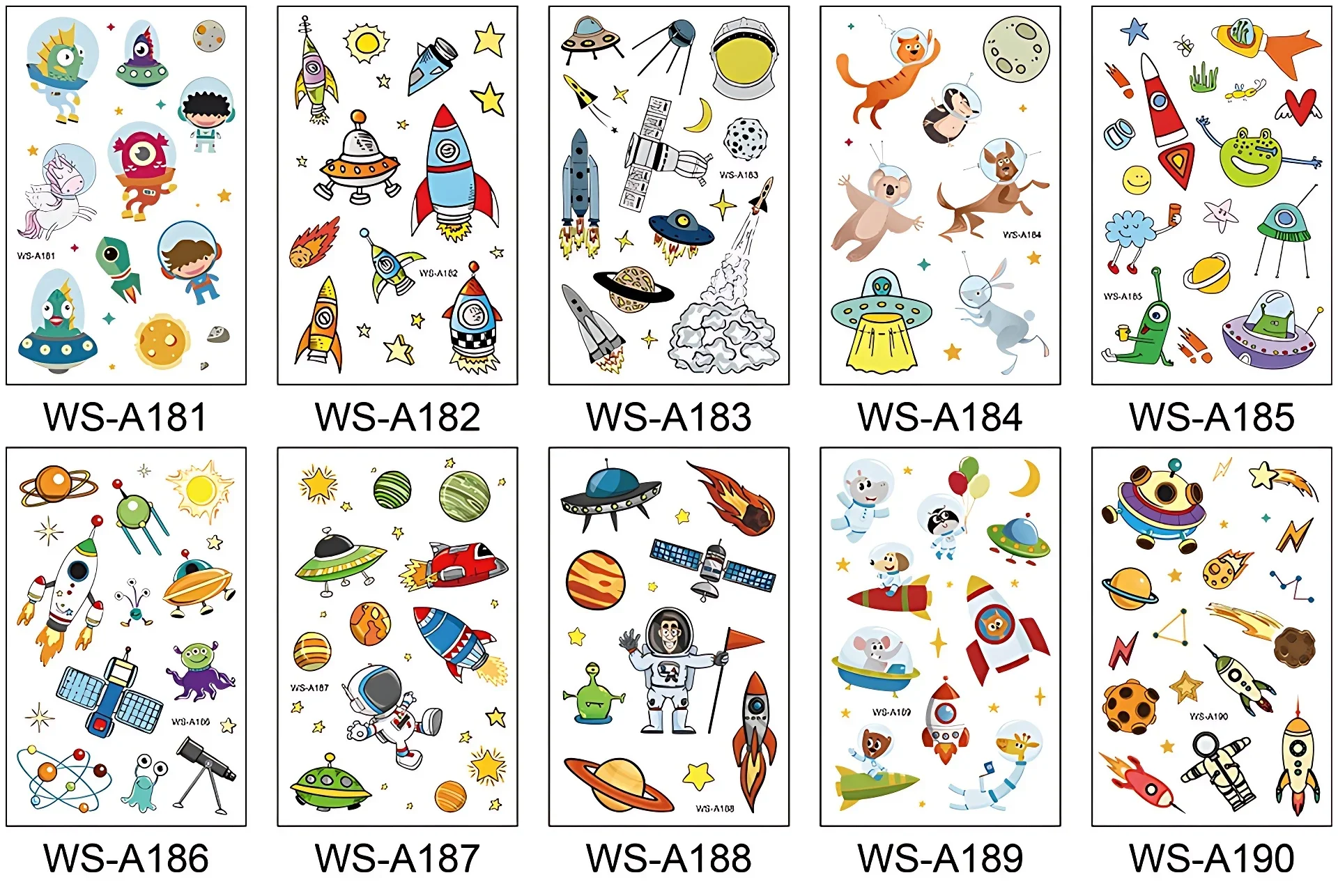 20 шт./компл. робот космическая татуировка дети временные для детей мальчиков руки