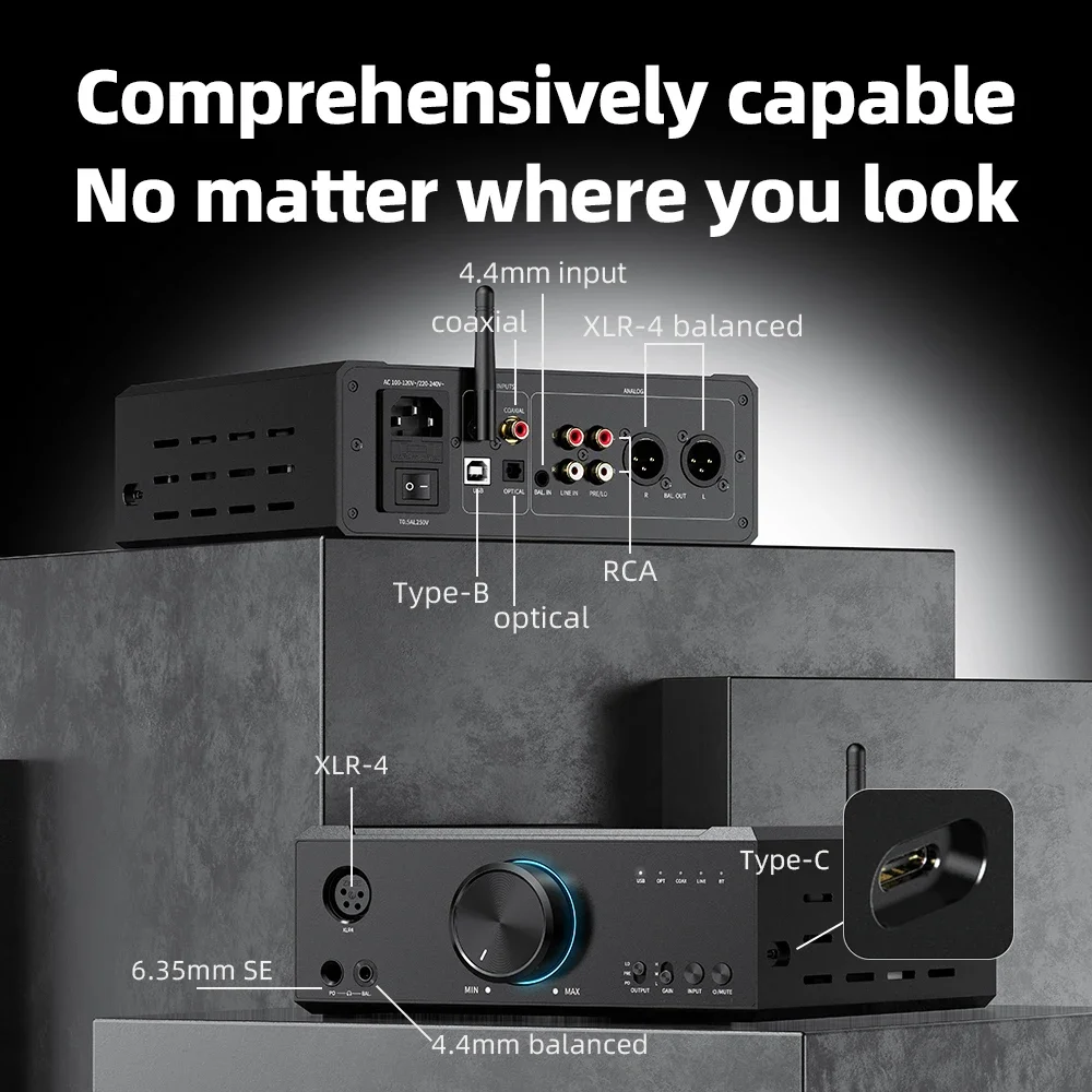 FiiO K9 AKM Настольный Hi-Fi аудиодекодер Усилитель для наушников ЦАП AMP THX AAA 788+ Bluetooth 5.1