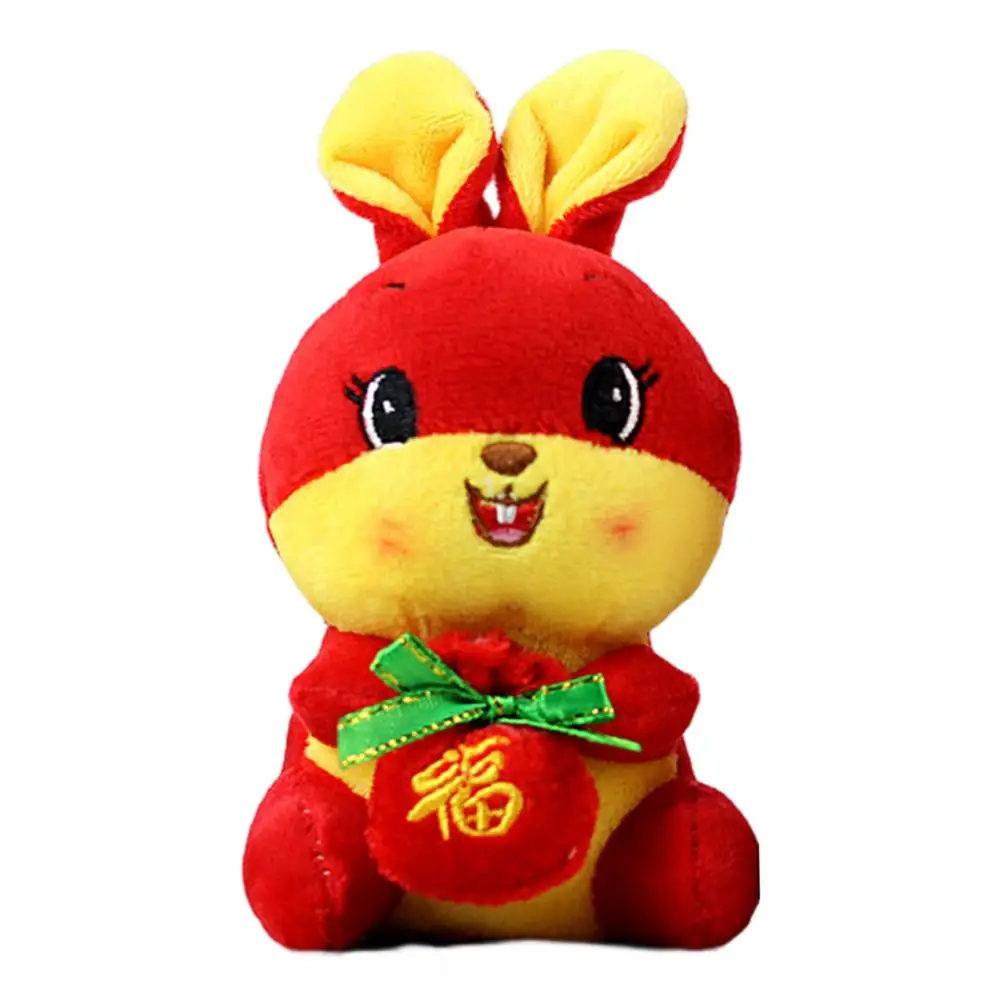 

Bunny Plush Pendant Exquisite Good Resilience Suction Cup Lanyard for Spring Festival Bunny Plush Doll Bunny Plush Toy