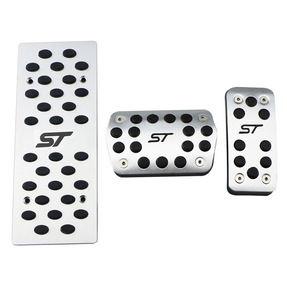 

Stainless Steel Auto Clutch Gas Brake Pedal Footrest Pads for Ford Focus 2 MK2 RS ST 2005 - 2011 Car Pedals Covers