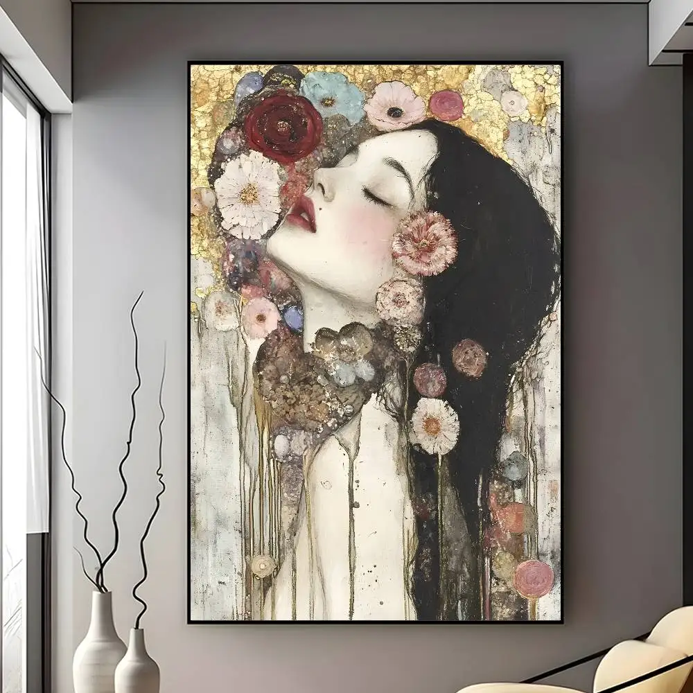 

G-Gustav Klimt художественный постер HD домашний декор липкая стена водонепроницаемый домашний бар гостиной эстетический декор