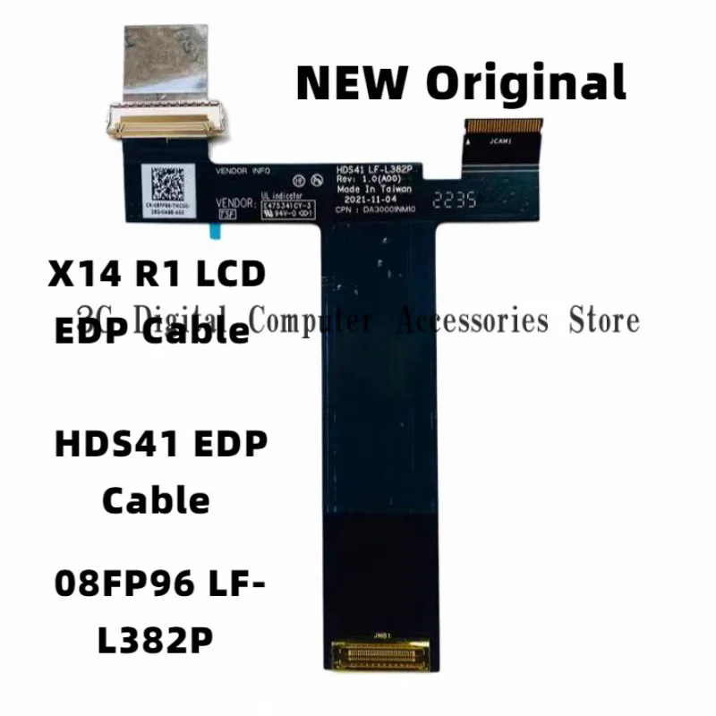 08FP96 LF-L382P оригинальные детали HDS41 EDP кабель для Alienware X14 R1 LCD