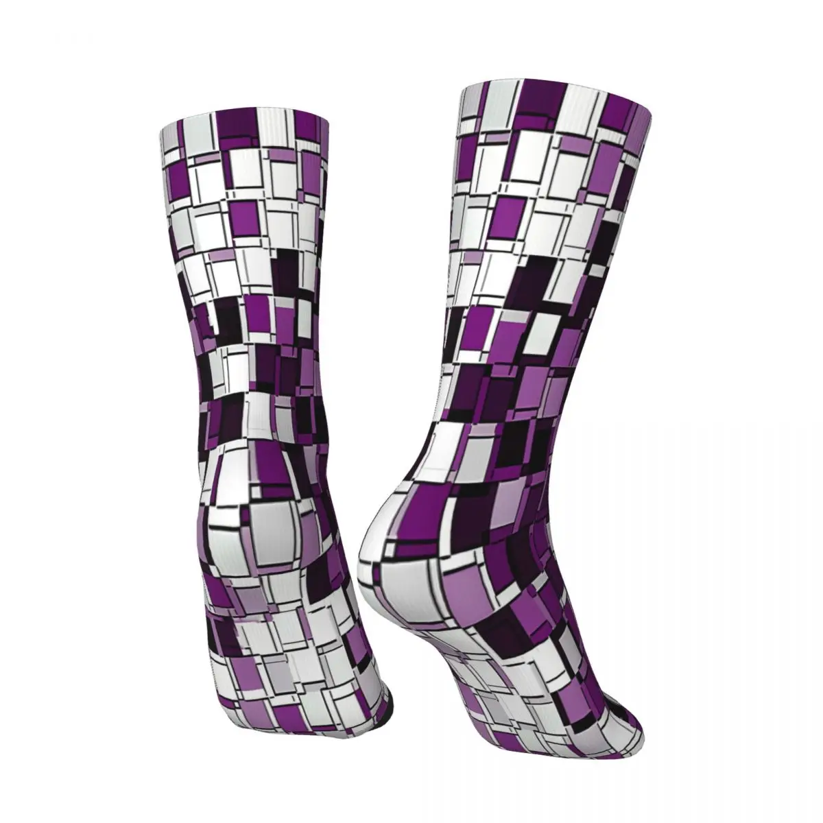 Носки Demisexual Pride с абстрактным перекрытием разнообразных кубиков носки для мужчин