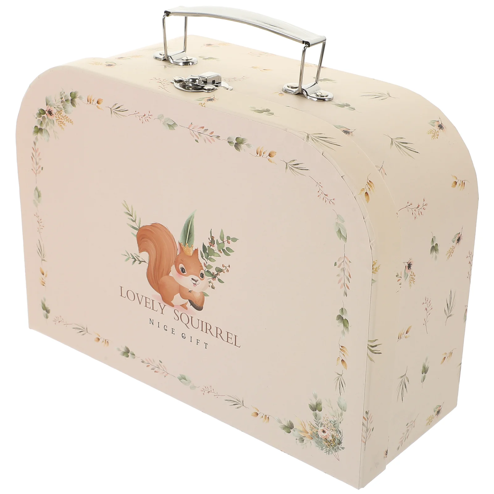 

Portable Storage Box Christmas Wresth Wedding Gift Container Suitcase for Photo Xmas Gifts Paper Paperboard Suitcases