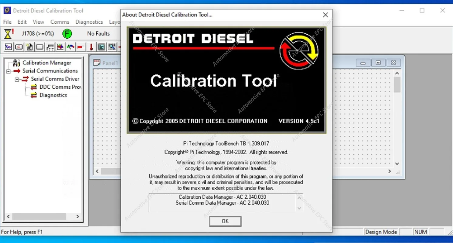 Калибровочный инструмент (DDCT) для Detroit Diesel V4.5 (английская версия), калибровки, метаданные, Crack, инструкция (art.: 3920d4f8c1947) - 3920d4f8c1947