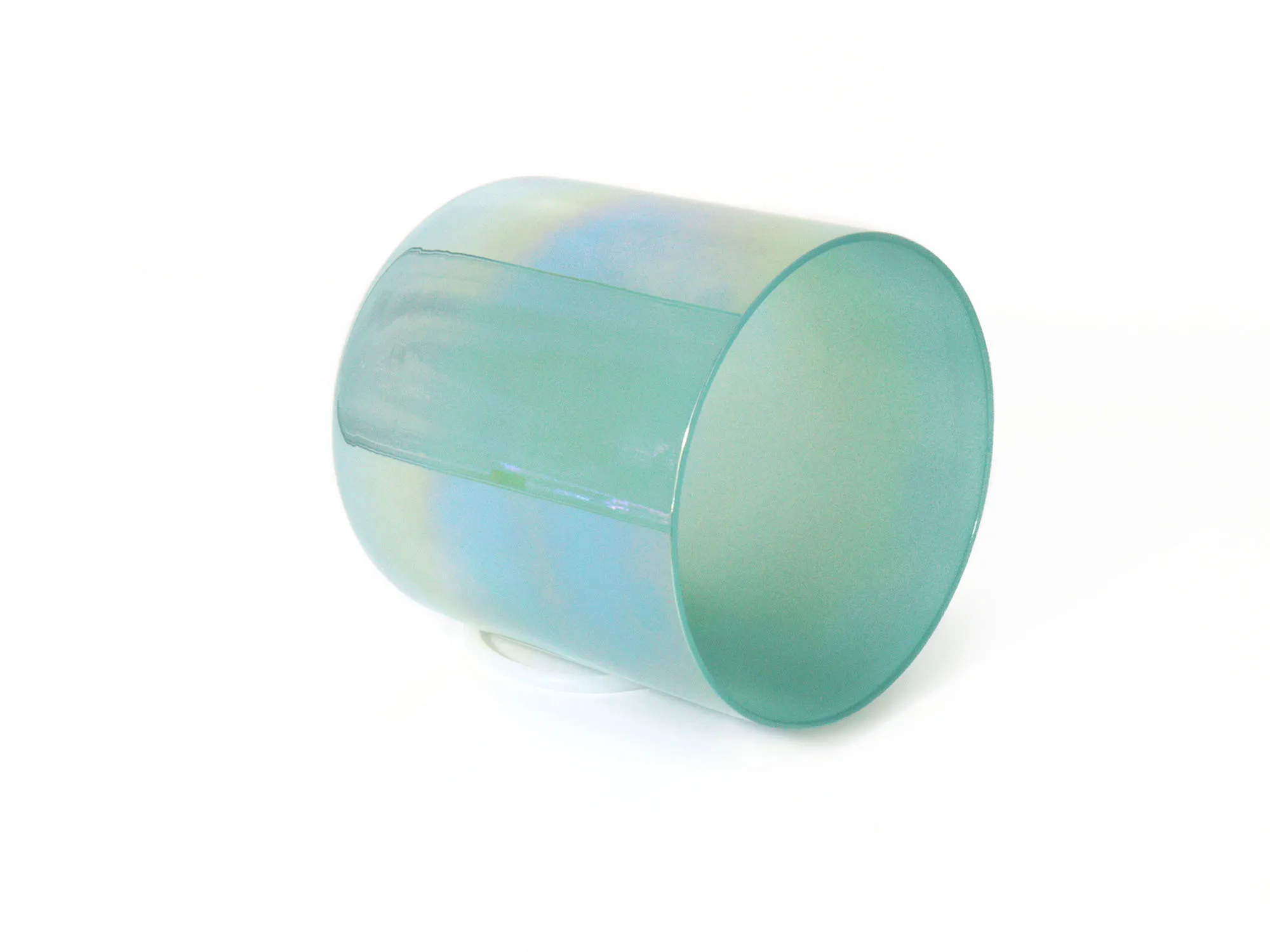 Синяя Хрустальная Поющая чаша из необработанного камня музыкальная со звуком