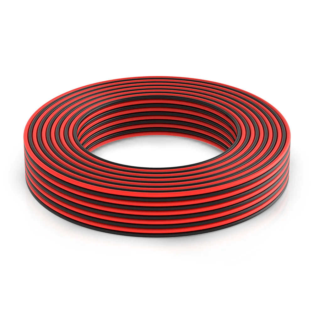 

Силиконовый кабель 2-жильный красный-черный 16-28 AWG для DIY проектов