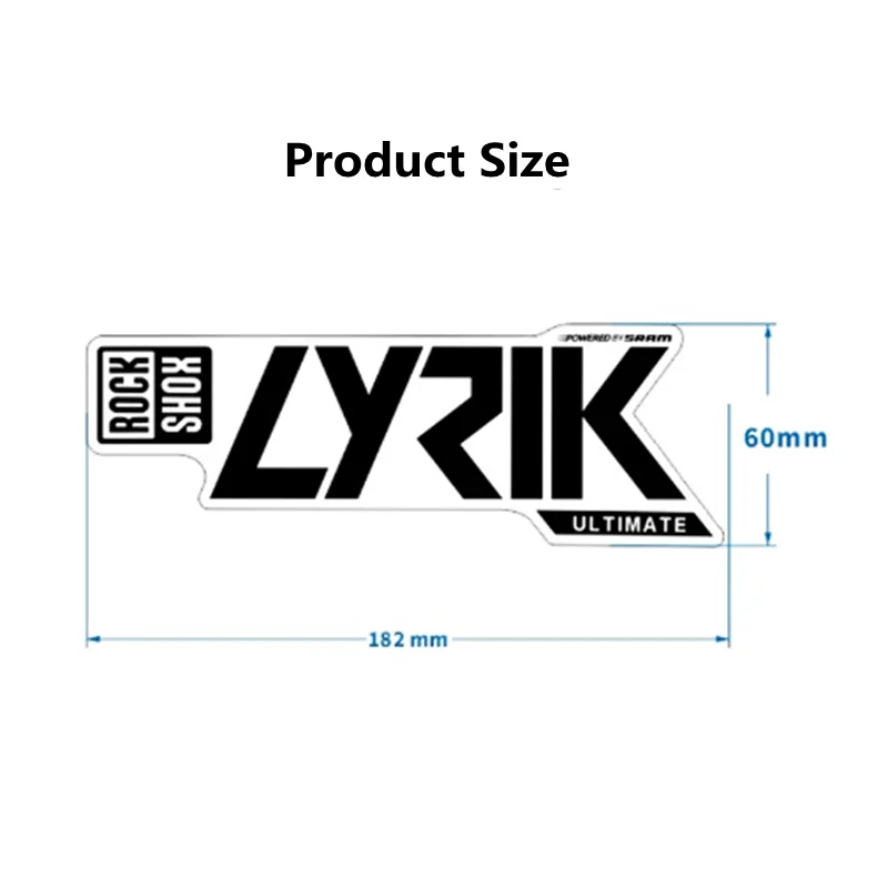 Фото Передняя фотография для 2020 ROCK SHOX LYRIK Ultimate прозрачная нижняя часть для горных и дорожных велосипедов аксессуары Переводные картинки Бесплат... №2