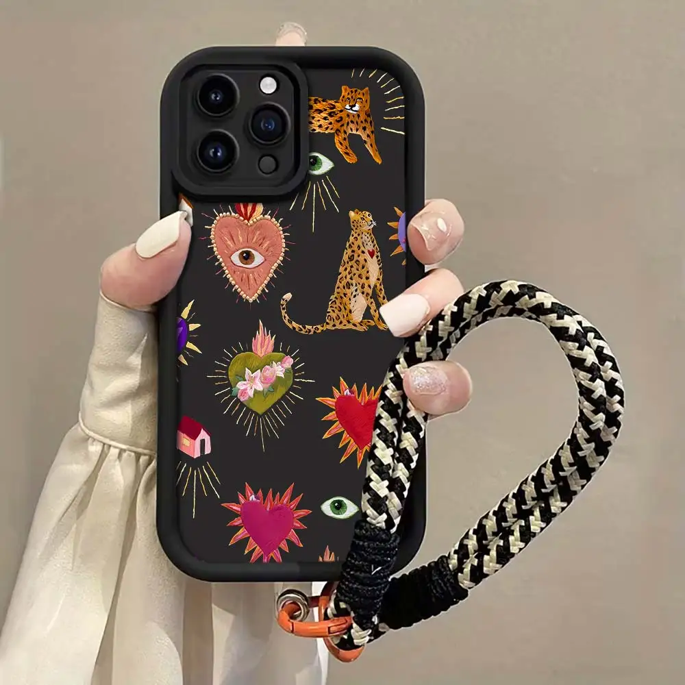 Фото Винтажный чехол для телефона с экзотическим принтом для Samsung Galaxy Note 20 S21 S25 Plus S24 FE S23 Ultra S22 A57 A56 A55 A54 A53 A36, мягкий чехол №4