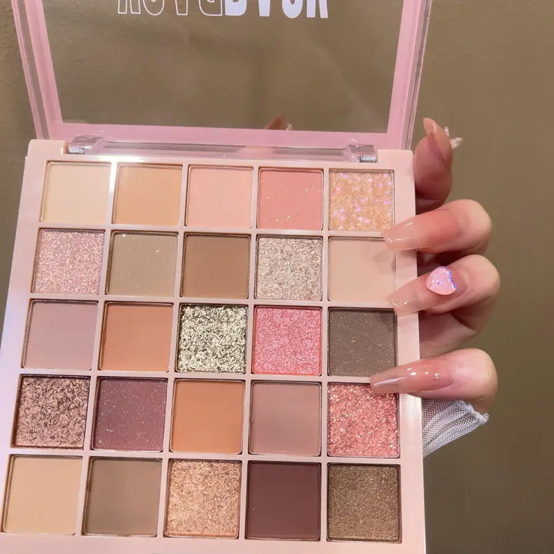 

XIAOYUMI new pearlescent matte earth color series of women's cosmetics 25-color eyeshadow palette girl makeup instruments